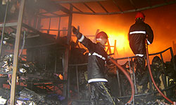 آتش‌سوزی بازار بزرگ چرم تبریز مهار شد/ آتش‌ سوزی تلفات جانی نداشت